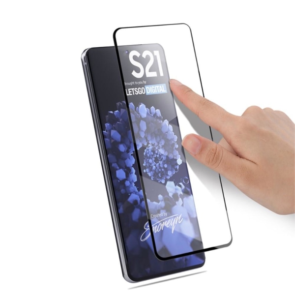Samsung Galaxy S21 - AMORUS Heltäckande Skärmskydd I Härdat Glas