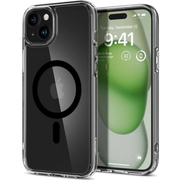 Spigen iPhone 15 Plus Skal MagSafe Ultra Hybrid Svart