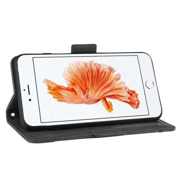 iPhone 6/6S Plus - Fodral Med Avtagbart Kortfodral - Svart Black Svart