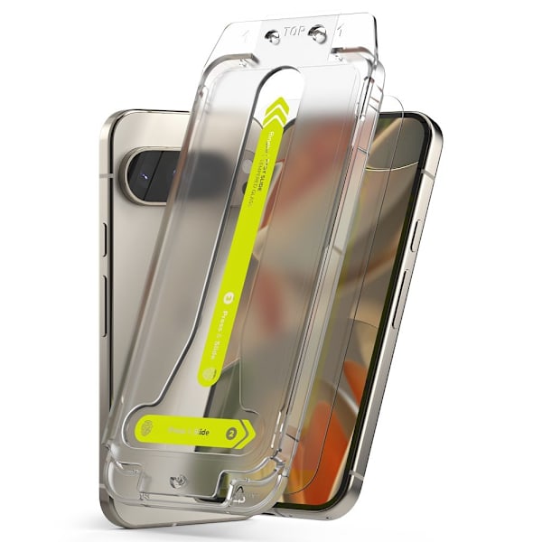 Ringke Pixel 9 / 9 Pro 2-PACK Easy Slide Skärmskydd Härdat Glas