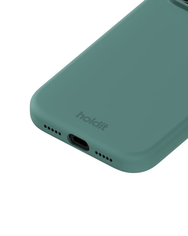 holdit iPhone 17 Pro Mobilskal Silikon Moss Green