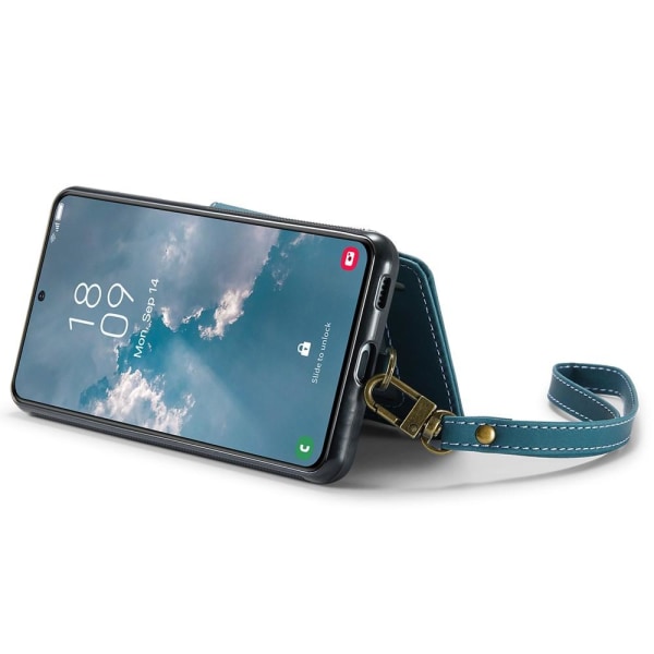 CASEME Samsung Galaxy S23 Skal Med Plånbok Blå