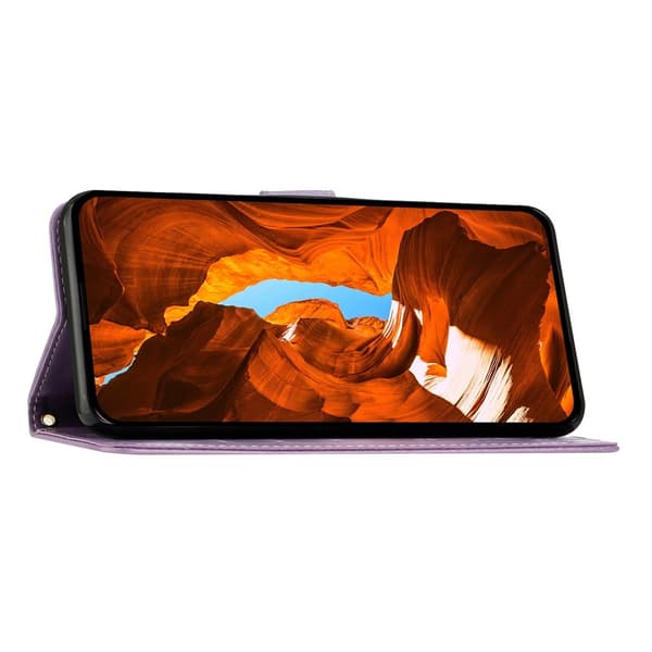 iPhone 17 Pro Fodral Med Blommigt Tryck Lila