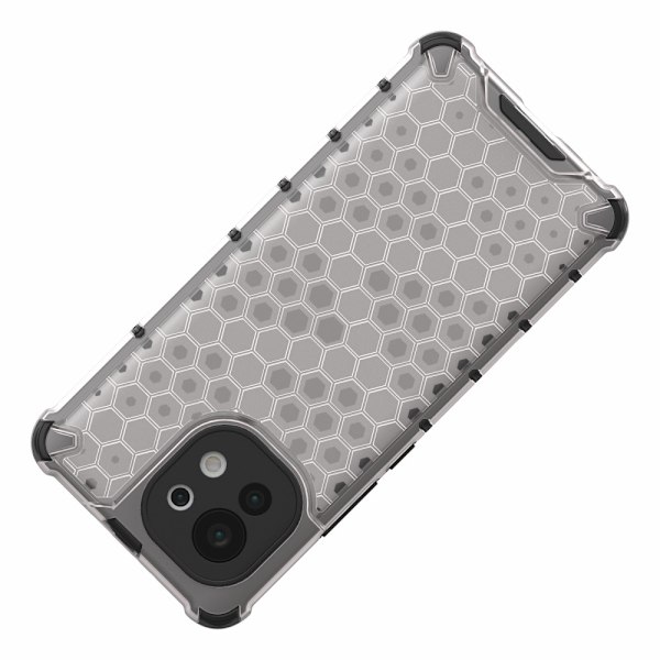 Xiaomi Mi 11 - Armor Honeycomb Textur Skal - Vit White Vit