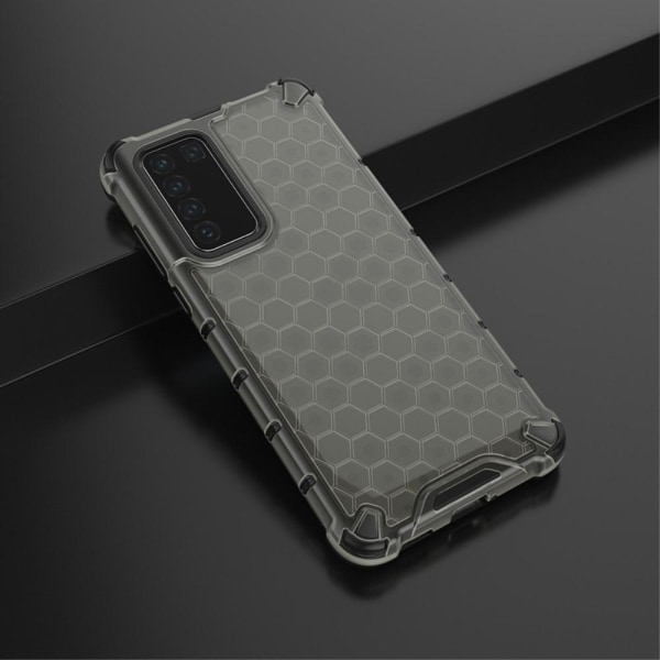 Huawei P40 - Armor Honeycomb Textur - Grå Grey Grå