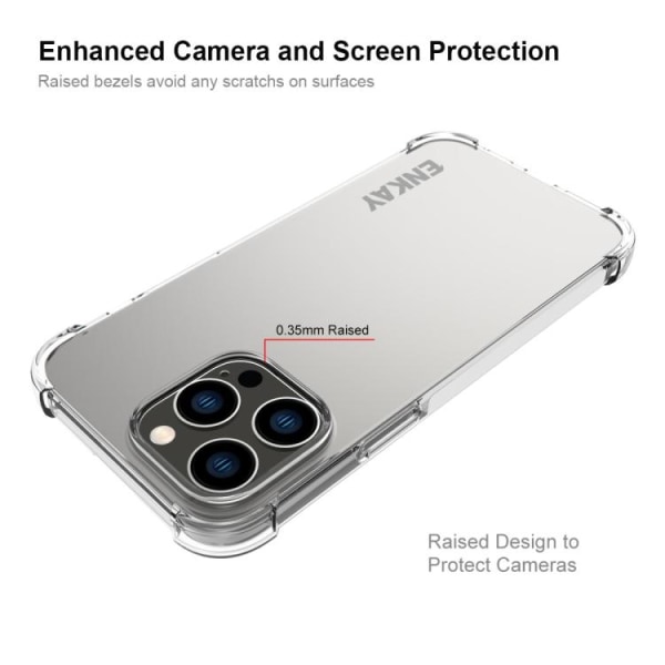 ENKAY iPhone 14 Pro Skal Shockproof TPU Transparent