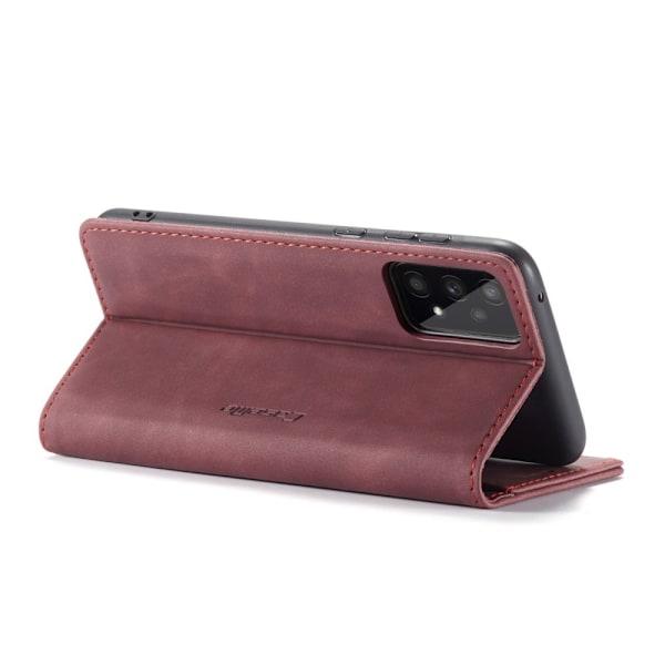 CASEME Samsung Galaxy A53 5G Fodral Retro Läder Röd