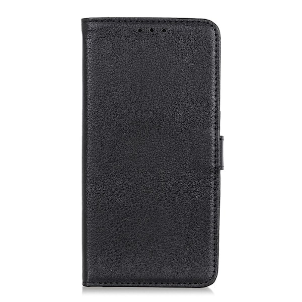 iPhone 12 Pro Max - Litchi Fodral - Svart Black Svart