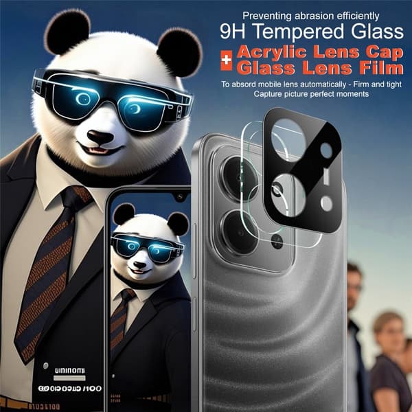 IMAK Xiaomi Redmi 15C Linsskydd Härdat Glas Svart