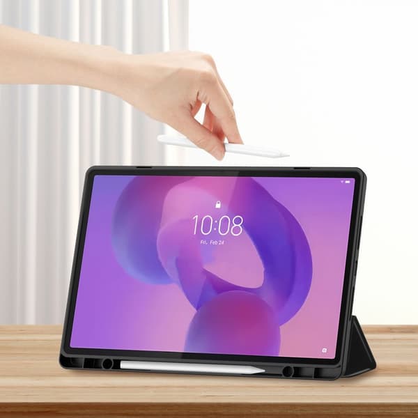 Tech-Protect Lenovo Idea Tab Plus Fodral SC Pennhållare Svart
