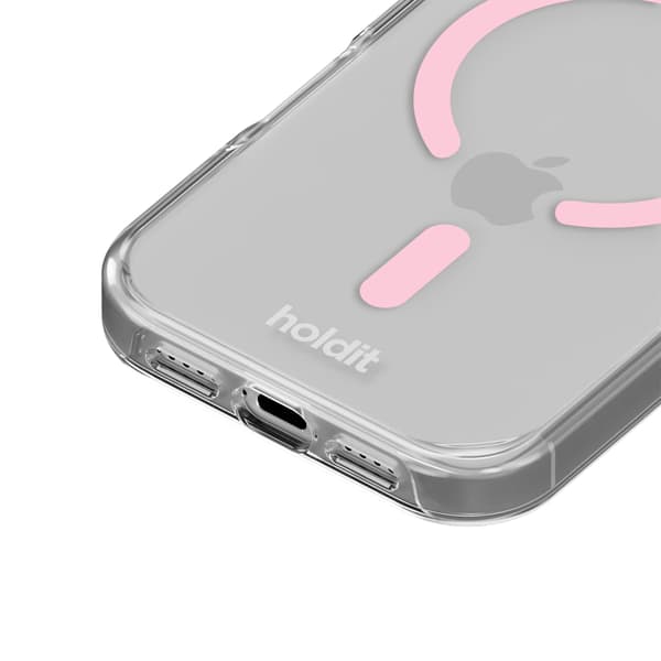 holdit iPhone 17 Pro Max MagSafe Mobilskal Pink/Transparent