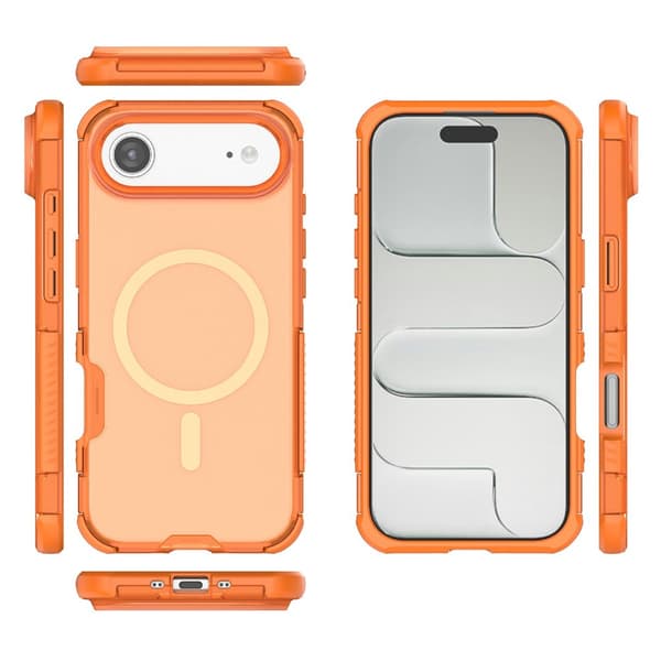iPhone Air Skal MagSafe Shockproof Hybrid Orange