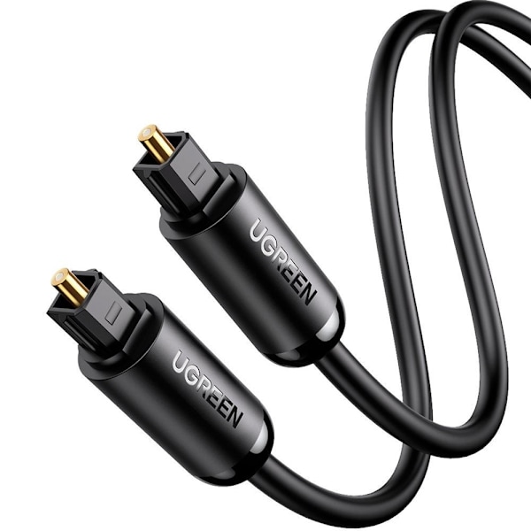 UGREEN 2m Optisk Ljudkabel Toslink  Svart