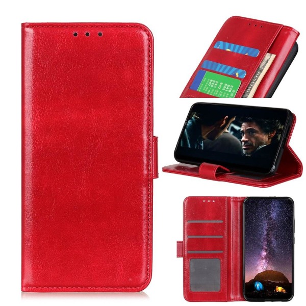 Samsung Galaxy A32 5G - Crazy Horse Fodral - Röd Red Röd