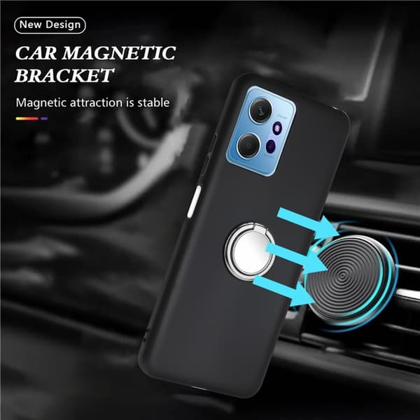 Xiaomi Redmi Note 14 4G Skal Ring Svart / Silver