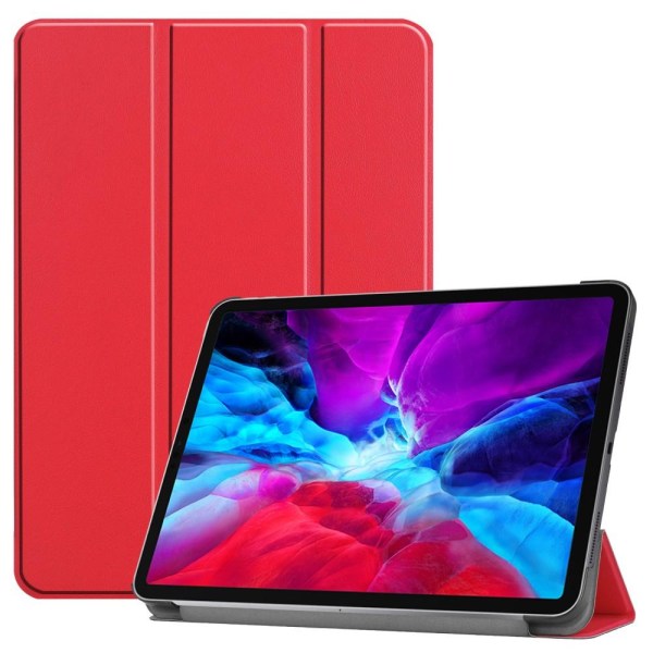 iPad Pro 12.9 (2018/2020) - Tri-Fold Stödjer Apple Pen Laddning Red Röd