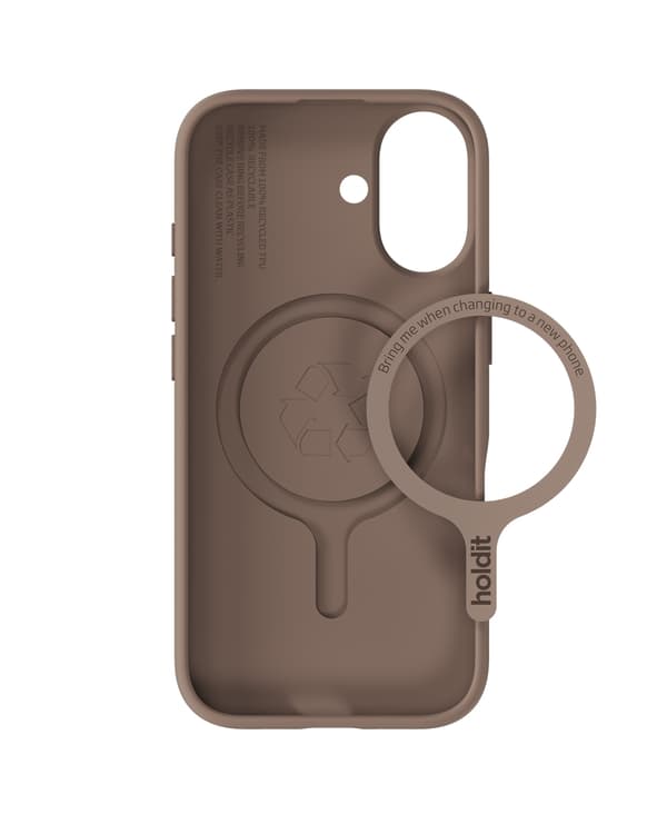 holdit iPhone 17 Mobilskal Soft MagSafe Mocha Brown