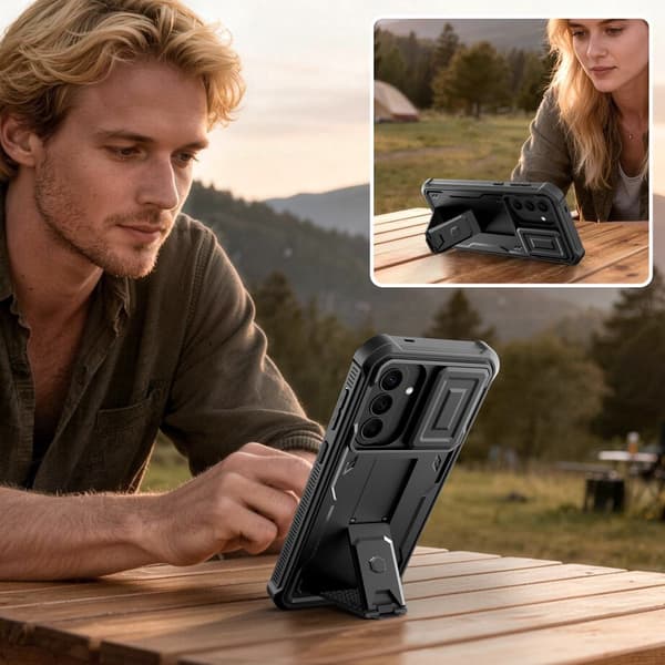 Tech-Protect Galaxy A57 5G 2-SET Skal Kevlar Cam+ Svart