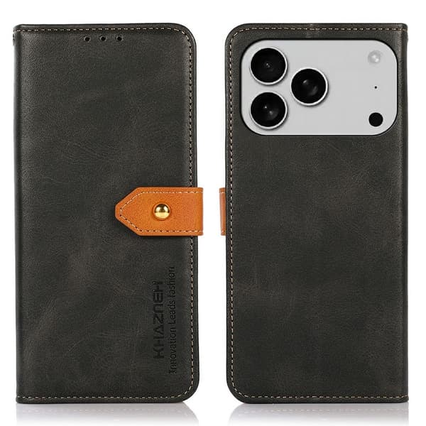 KHAZNEH iPhone 18 Pro/17 Pro Fodral Dual Color Svart