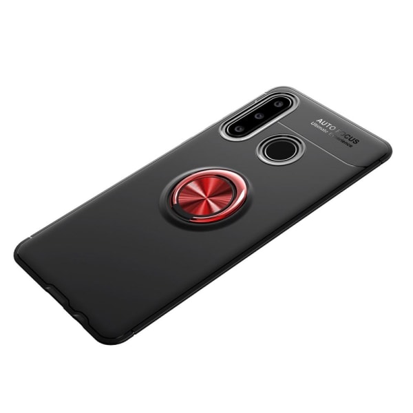 Huawei P40 Lite E - Ring Skal - Svart/Röd Svart/Röd Svart/Röd