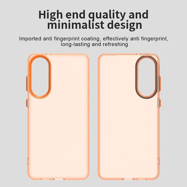 Samsung Galaxy S25 Edge Skal Slim Matt Orange