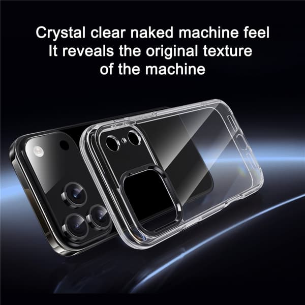 IPAKY iPhone 17 Pro Max Skal Shockproof Transparent / Silver