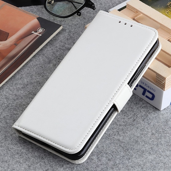 Huawei Y5p - Vintage Plånboksfodral - Vit White Vit