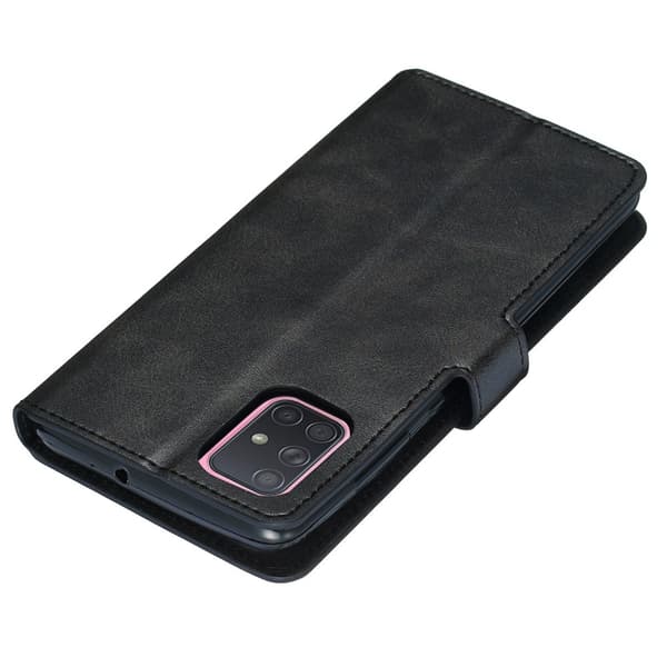 Samsung Galaxy A71 - Plånboksfodral - Svart Black Svart