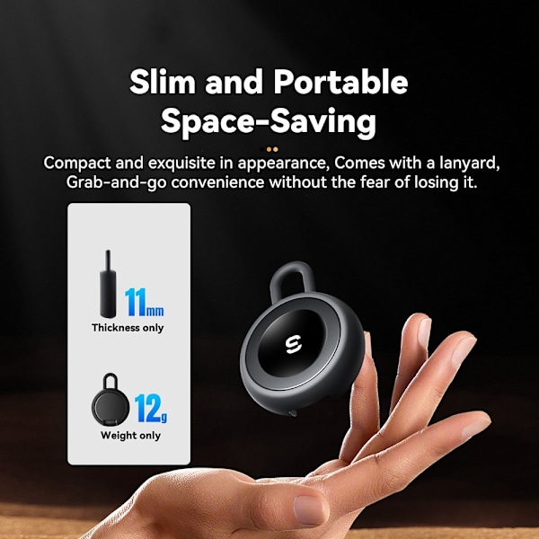 ESSAGER Apple Watch Magnetisk Trådlös Laddare Slim USB-C