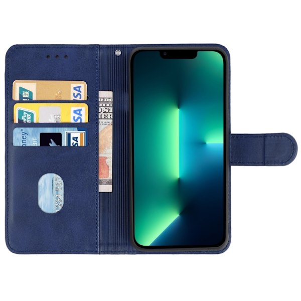 iPhone 14 Pro Max Fodral Läder Blå