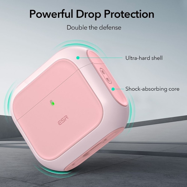 ESR AirPods 4 Skal MagSafe Orbit HaloLock Rosa