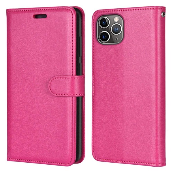 iPhone 12 Pro Max - Läder Fodral - Rosa Pink Rosa