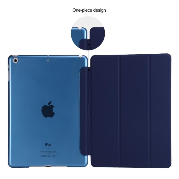 iPad Air / 9.7" (2017) / (2018) - Slimfit Tri-Fold Fodral - Mörk Blå DarkBlue Mörk Blå