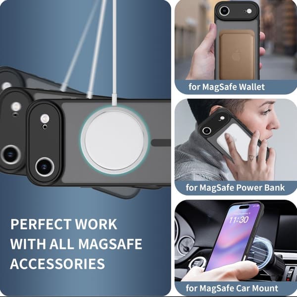 Tech-Protect iPhone Air Skal MagSafe BasicMag Matt Svart