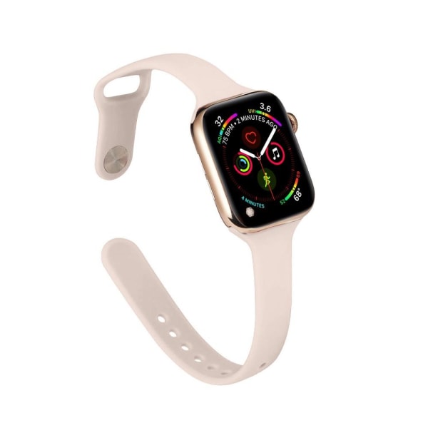 Silikon Armband Apple Watch 41/40/38 mm - Ljus Rosa LightPink Ljus Rosa