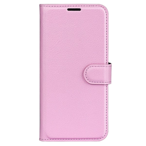 Sony Xperia 1 VI Fodral Litchi Läder Ljus Rosa