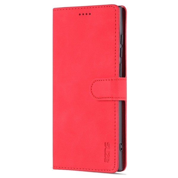 AZNS Samsung Galaxy S22 Ultra Fodral Läder Röd