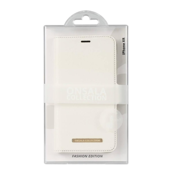 ONSALA iPhone XR 2in1 Magnet Fodral / Skal Saffiano White