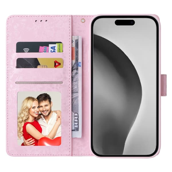 iPhone 16 Pro Max Fodral RFID Läder Yellow Daisy