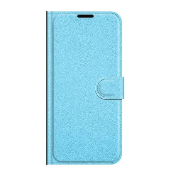 Samsung Galaxy S22 Ultra Fodral Litchi Läder Ljus Blå