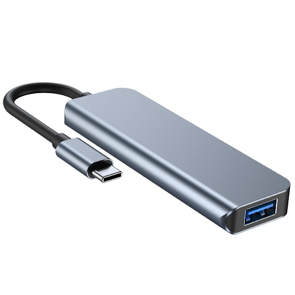 Tech-Protect 4in1 USB-C Hub 4x USB-A Grå