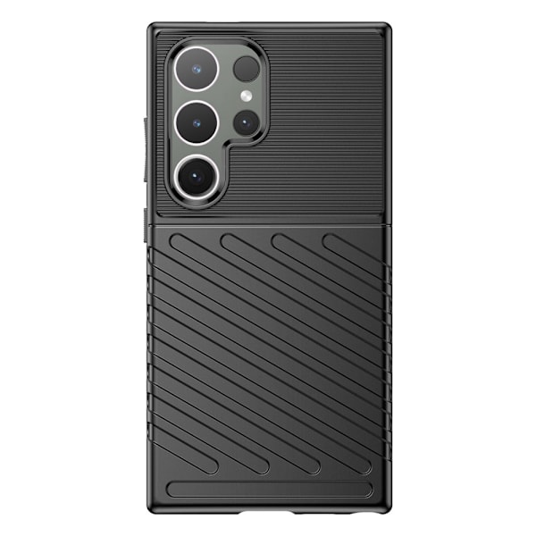 Samsung Galaxy S24 Ultra Skal Twill Textur Svart