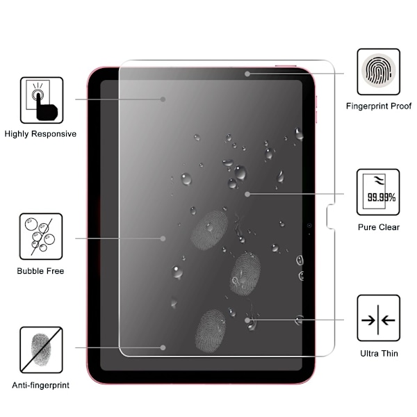 iPad 11 2025 / 10.9 2022 Skärmskydd Härdat Glas