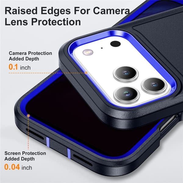 iPhone 17 Pro Max Skal Extreme Shockproof Hybrid Blå