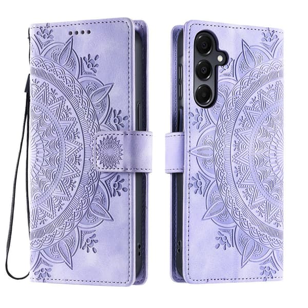 Samsung Galaxy A27 Fodral Mandala Läder Lila