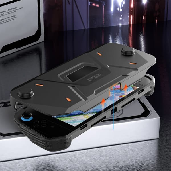 Tech-Protect Nintendo Switch 2 Fodral Carbonox Svart