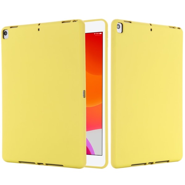 iPad 10.2 2019/2020/2021, Air 10.5 2019 Skal Liquid Silikon Gul
