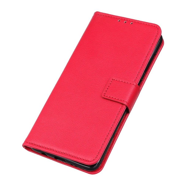 iPhone 12 Pro Max - Litchi Läder Fodral - Röd Red Röd