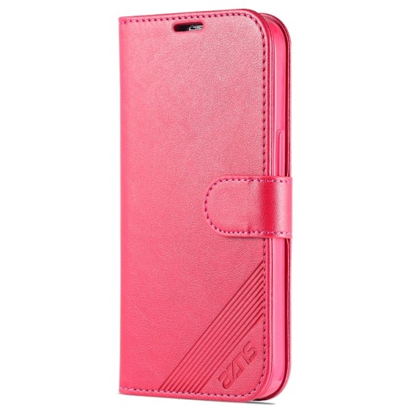 AZNS iPhone 14 Pro Fodral Läder Röd/Rosa