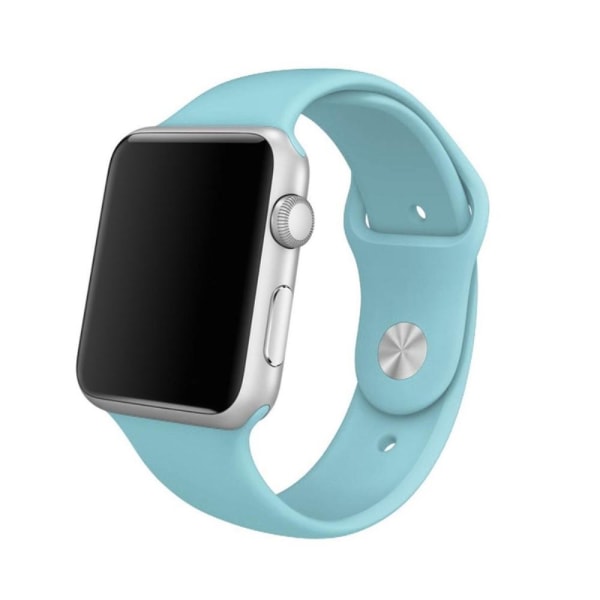 Silikon Armband Apple Watch 42/44/45 mm (S/M) - Cyan